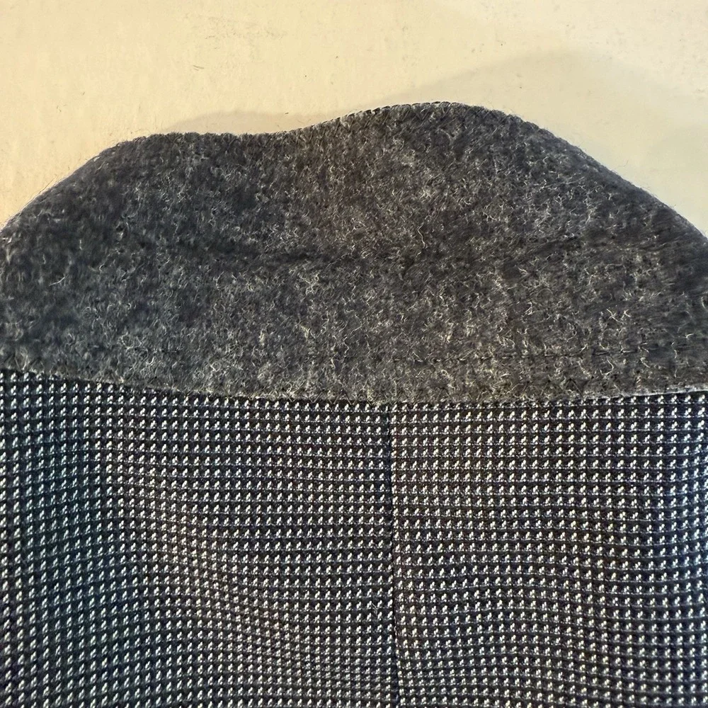 Loro Piana Mens 46L 100% Wool Blazer Made in Italy Blue Quiet Luxury Designer